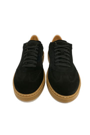 H26 black suede sneakers. Italian comfort, versatile style.