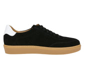 H26 black suede sneakers. Italian comfort, versatile style.