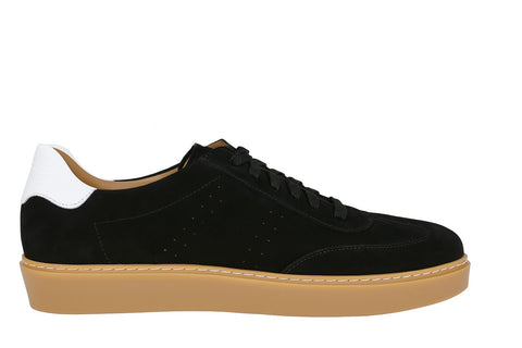 H26 black suede sneakers. Italian comfort, versatile style.
